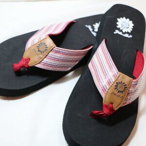 Yellow Box Size 8 Flip Flops New